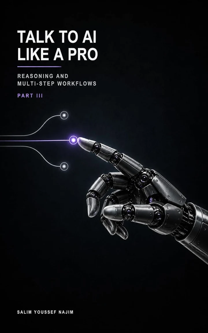 Talk to AI Like a Pro: Reasoning and Multi-Step Workflows — original book cover
