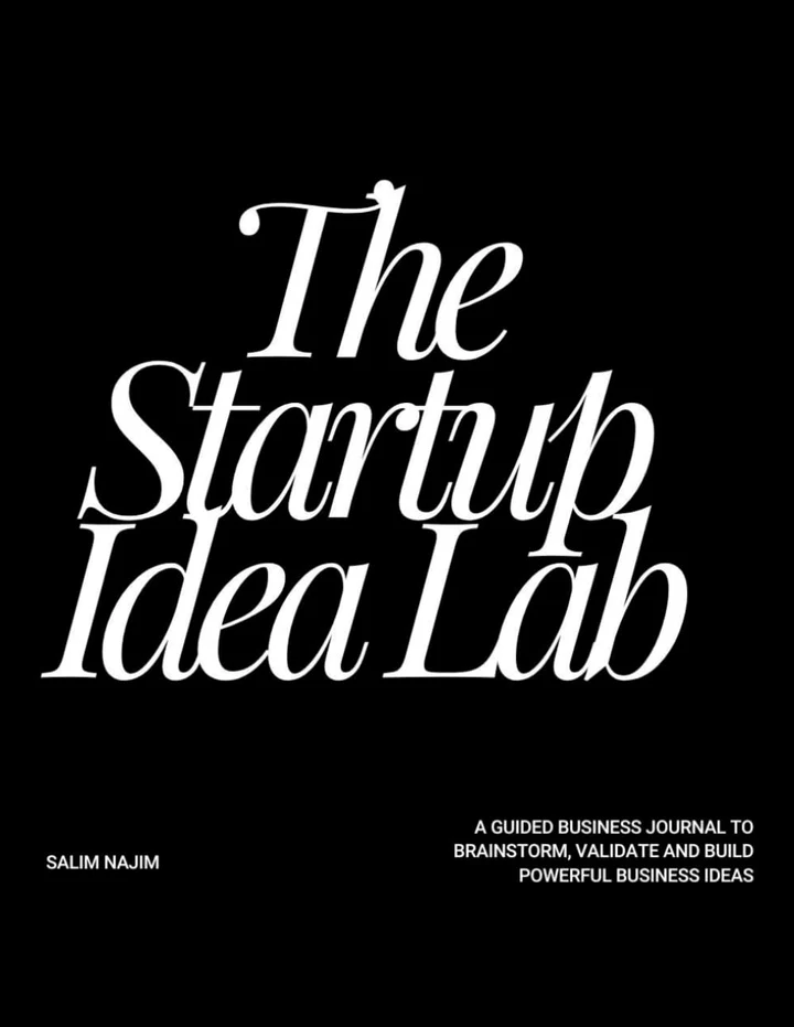The Startup Idea Lab Planner — original book cover